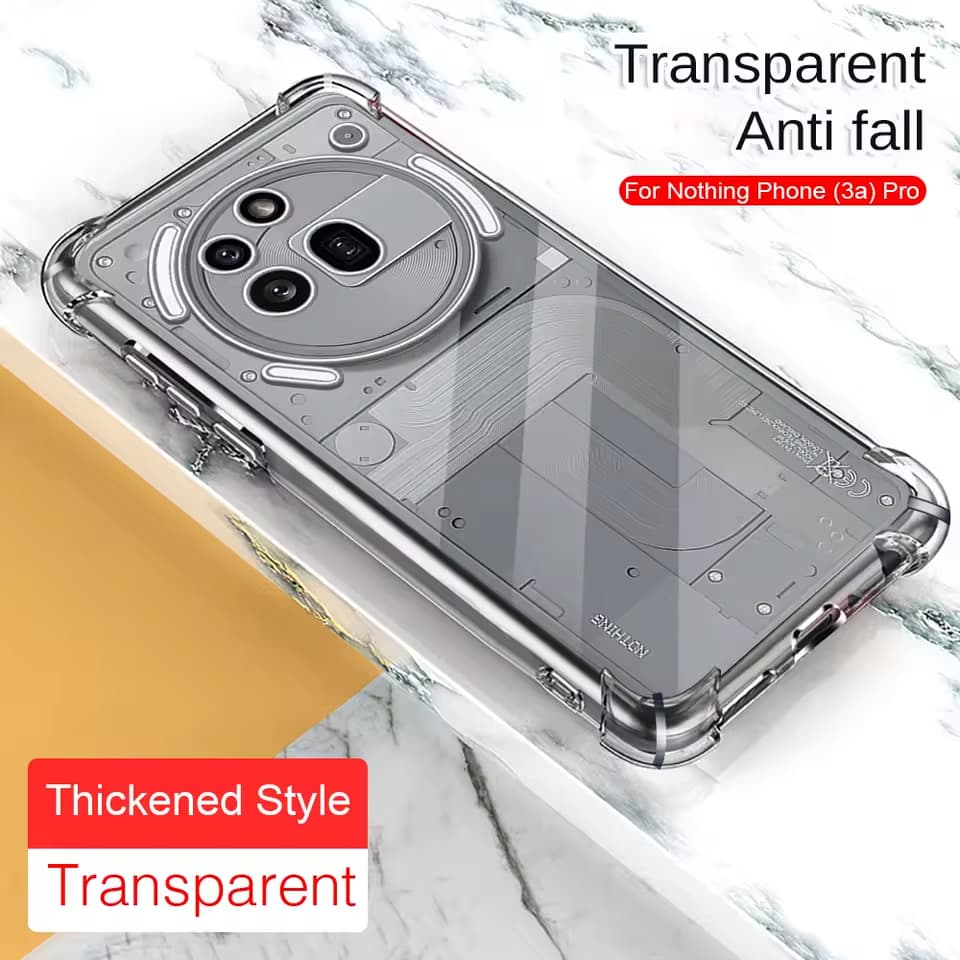 Husa pentru Nothing Phone (3a) Pro Slim Anti-Shock 1.5mm, reinforced 4 corners, Transparent