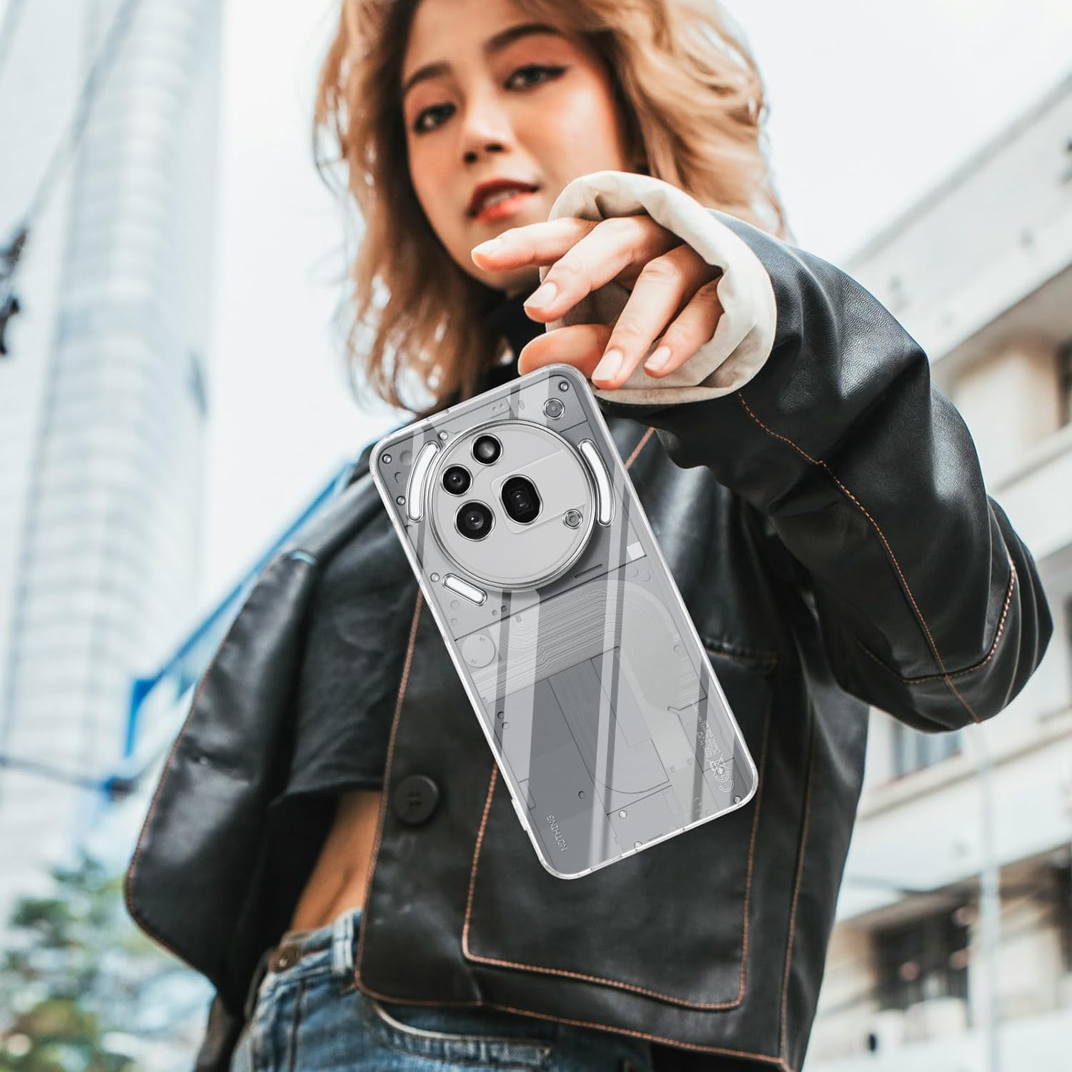 Husa pentru Nothing Phone (3a) Pro Slim Anti-Shock 1.5mm, cu protectie lentile, Transparent