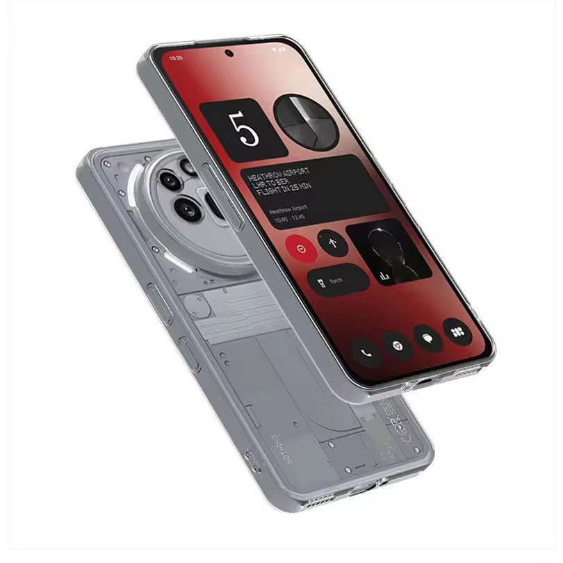 Husa pentru Nothing Phone (3a) Pro Slim Anti-Shock 1.5mm, cu protectie lentile, Transparent