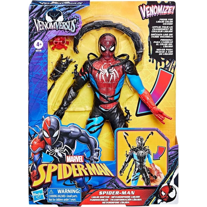 Figurina Spider-Man Venom Versus Spider-Man Marvel 27cm