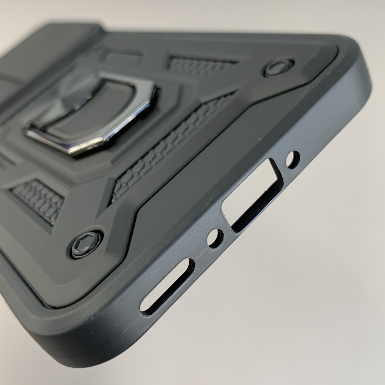 Husa telefon Mat-Tech compatibila cu Samsung Galaxy A56 5G, Protectie Camera, Inel, Magnet, Anti-Shock, Rugged Protection, Negru