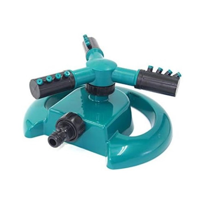 Пръскачка Enforose, автоматично завъртане на 360°, 3 регулируеми рамена, 12 дюзи за пръскане, диаметър 26-32,8 фута