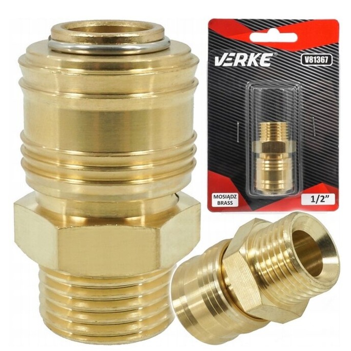 Cupla rapida filet exterior 1/2'', Verke