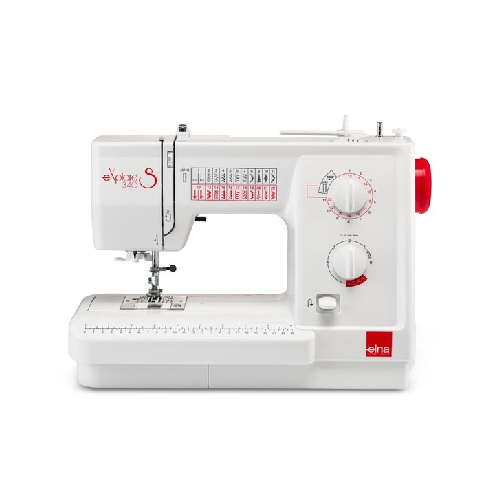Електромеханична домакинска шевна машина 23 бода ЗА ДЕБЕЛИ МАТЕРИАЛИ EXPLORE 340S