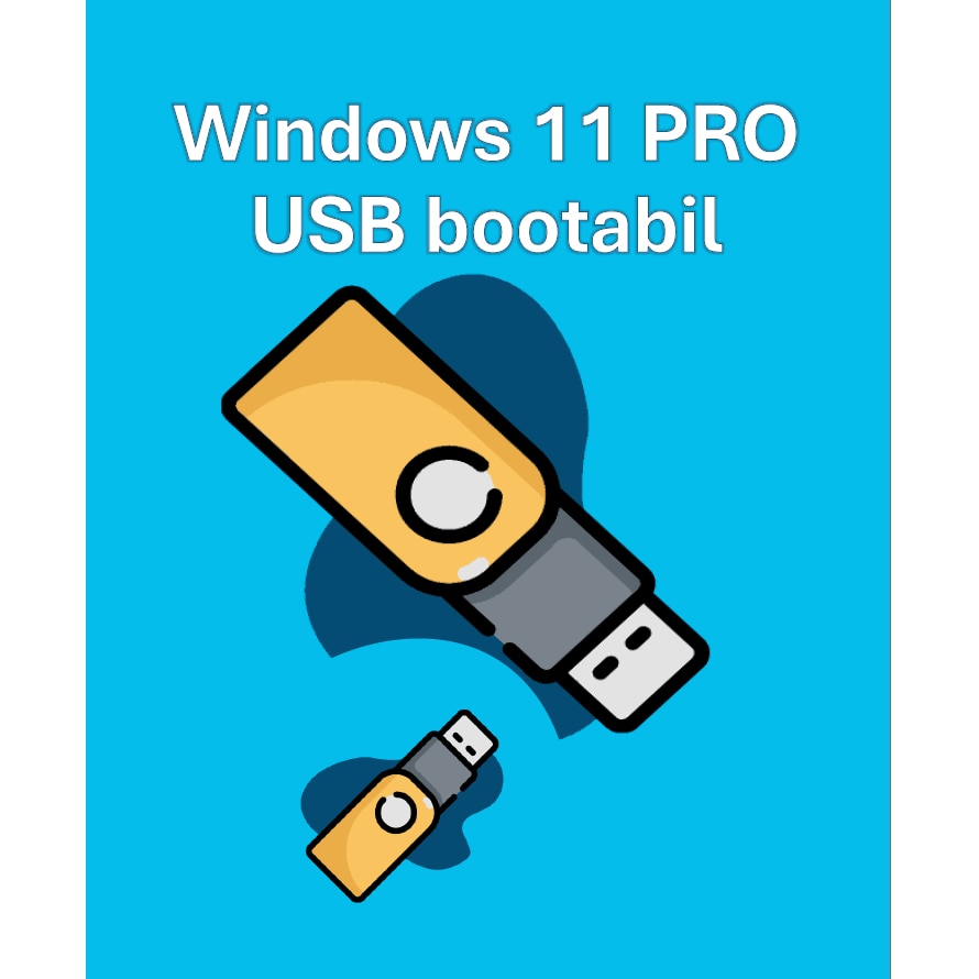 値下げ❗Microsoft Windows 11 Pro 64ビットUSBメモリ Microsoft Windows 11 Pro, 64-bit, Stick USB 3.0 bootabil inclus