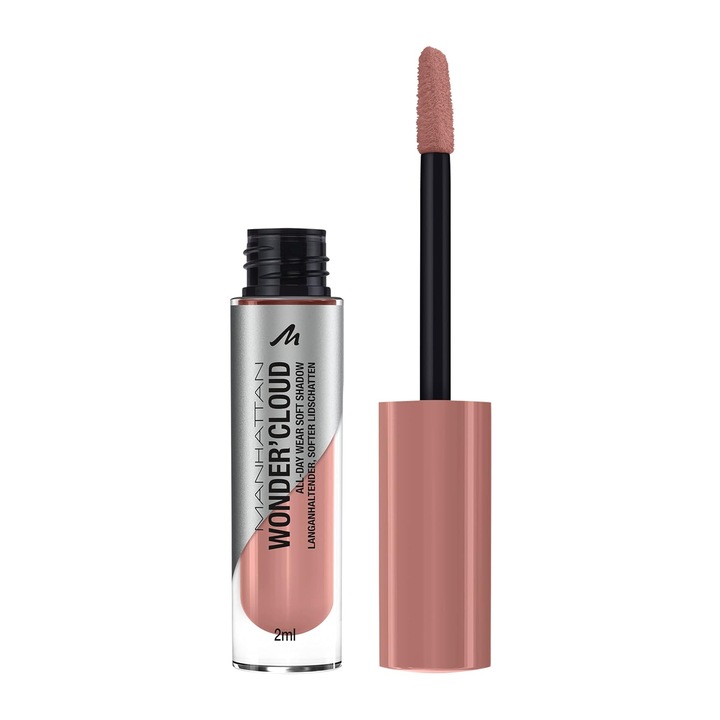 Fard de pleoape lichid Manhattan Wonder Cloud Waterproof, 004 Spiced Petal, 2ml