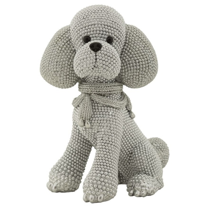 Figurina caine poodle sparky cm 14,5x10x19, 14 x 10