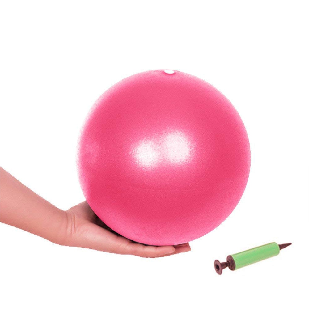 Minge Roz Minge fitness, 9 inch, roz, design anti-explozie, pentru antrenament de ...