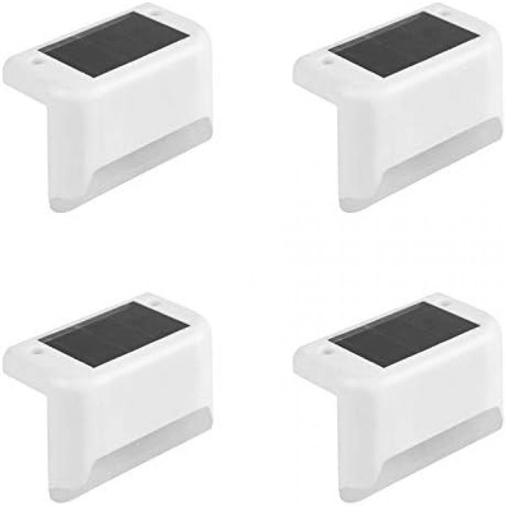Lampi solare, Enforose, set 4 buc, alimentare solara, impermeabile, 10x10x10cm
