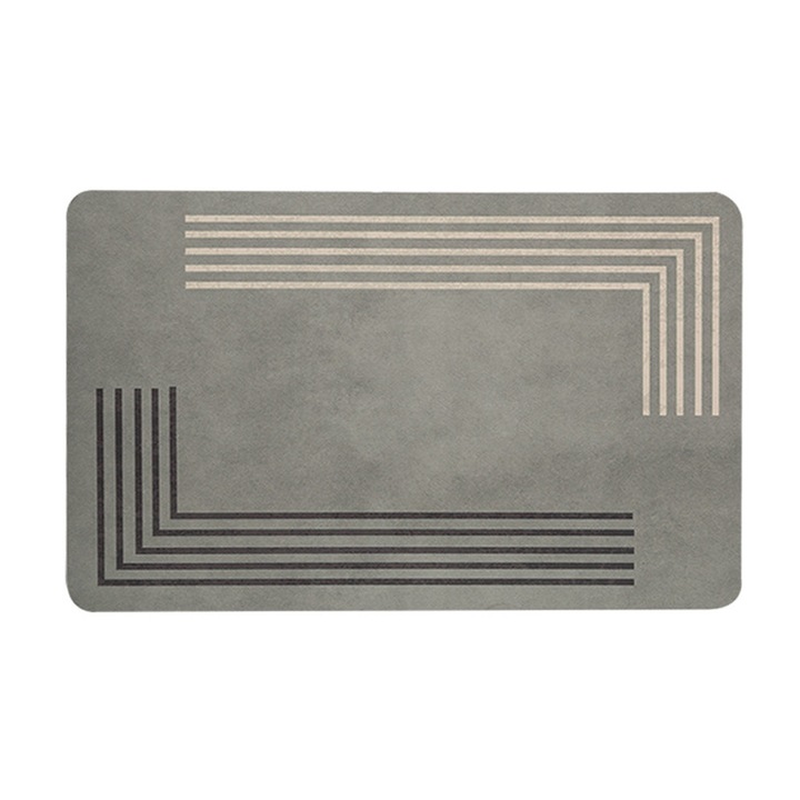 Covor din pamant diatomit, Enforose, absorbant, antiderapant, 100x100cm, design modern