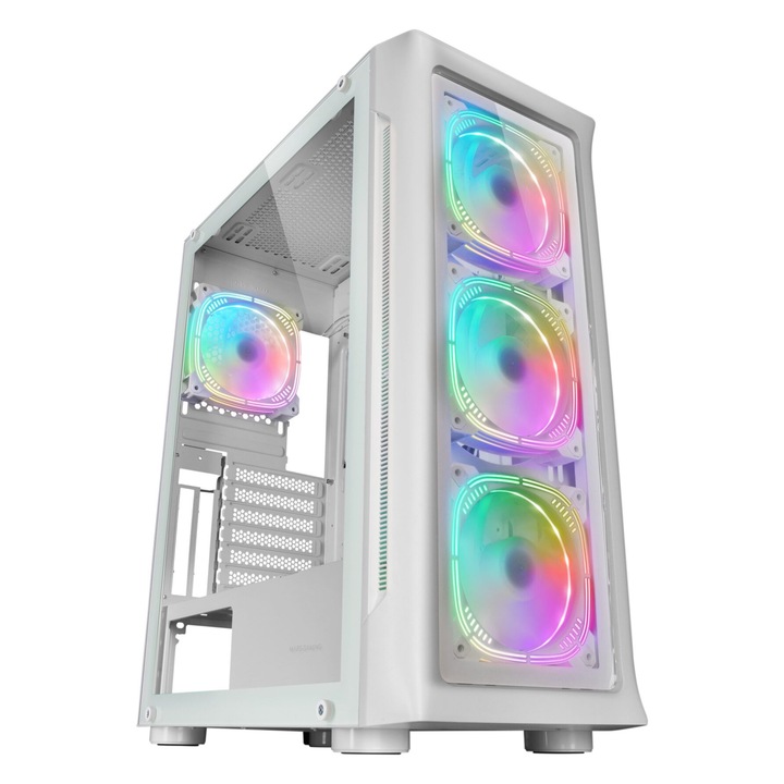 Настолен компютър система за игри GRT White RGB FAN с процесор Intel Core i7-14700F до 5,4 Ghz, 32 GB DDR5, 1 TB SSD M.2, GeForce RTX 5070 12 GB GDDR7