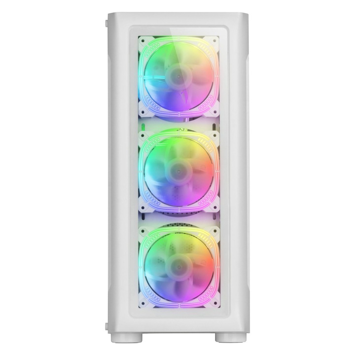 Настолен компютър система за игри GRT White RGB FAN с процесор Intel Core i7-14700F до 5,4 Ghz, 32 GB DDR5, 1 TB SSD M.2, GeForce RTX 5070 12 GB GDDR7