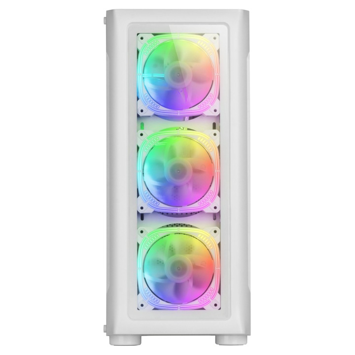 Sistem Desktop PC Gaming GRT White FAN cu procesor AMD Ryzen 7 7800X3D pana la 5.0Ghz, 64GB DDR5, 4TB SSD M.2, GeForce RTX 5090 32GB GDDR7