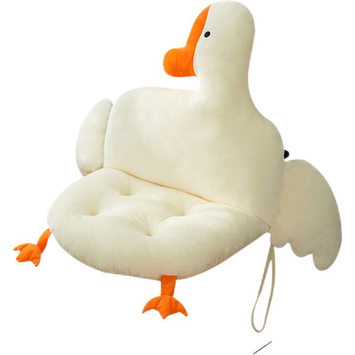 Perna de sprijin pentru elevi, Enforose, forma gasca, umplutura din bumbac, 100x50cm