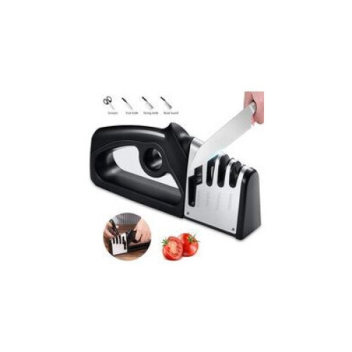 Ascutitor manual de cutite Enforose, design ergonomic, 3 etape de ascutire, portabil, 10x5cm