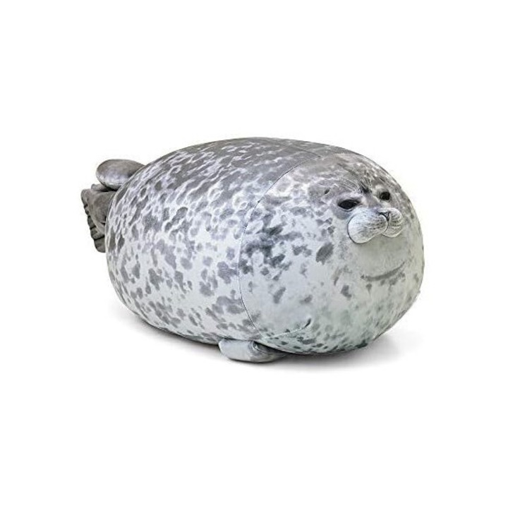 Плюшена играчка тюлен, Enforose, реалистичен дизайн, идеален за гушкане, океанска тема, 0-3 месеца