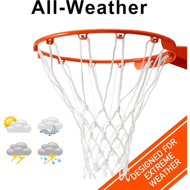 Enforose, Brute kosárlabda háló, tartós szerkezet, 12 hurok, kültéri, standard gyűrűhöz