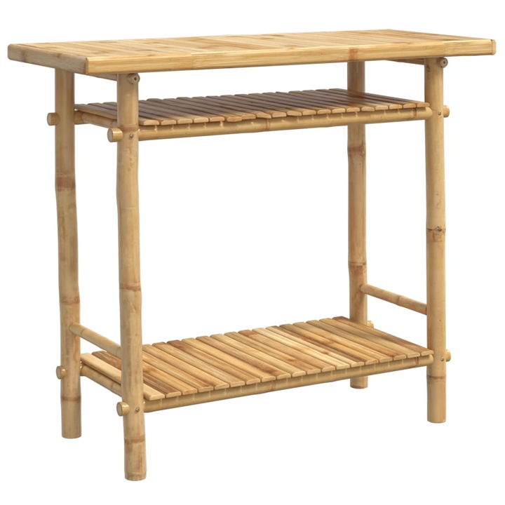 VidaXL bambusz konzolasztal 90 x 37 x 75 cm 368040