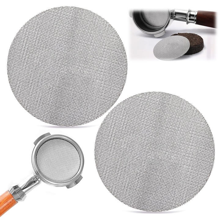 Portafiltru fara fund pentru espresso, inox, argintiu