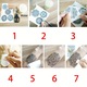 Set tatuaje temporare GLARYYEARS, 44 modele realiste, tema neagra