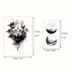 Set tatuaje temporare GLARYYEARS, 44 modele realiste, tema neagra