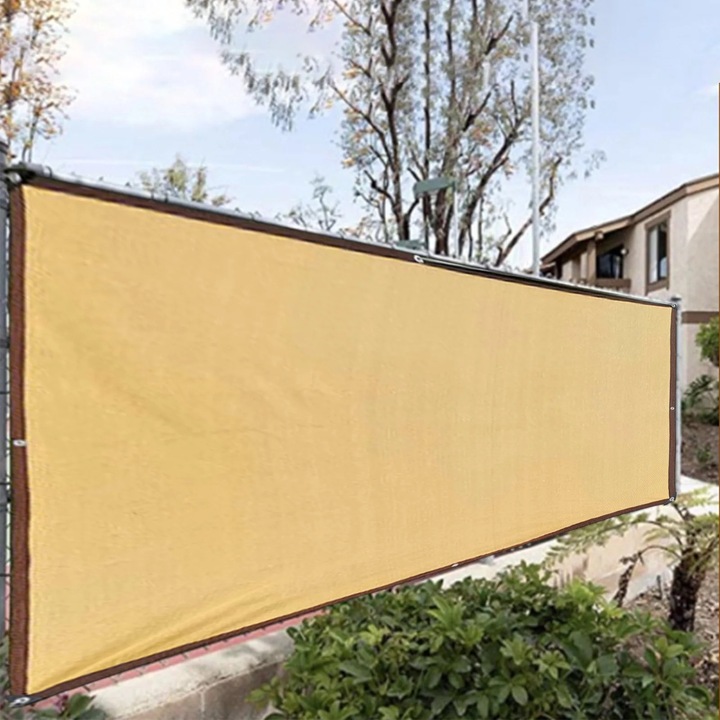 Napvitorla, 1x3m, 1x4m, 1x5m, 1x6m, bézs, 95% UV védelem, légáteresztő anyag