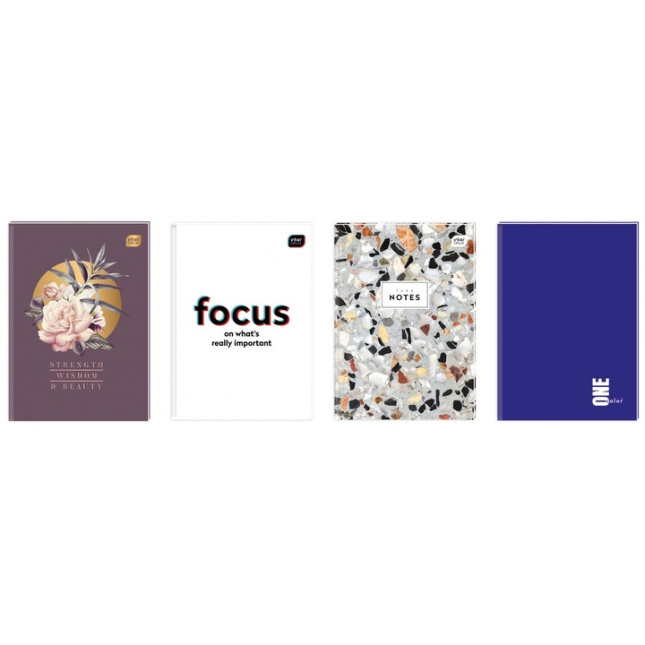 Caiet A5 Interdruk, 192 pagini, carouri, coperta tare, colturi ascutite