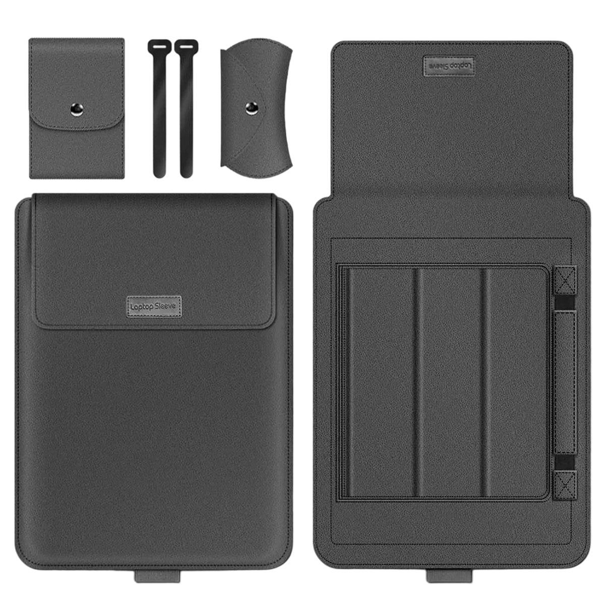 Carcasa protectoare ultra-subtire pentru laptop Fokelyi, set complet, gri, 13/14 inch