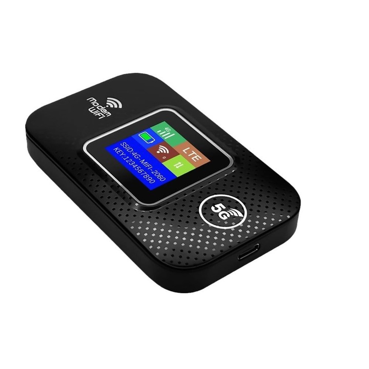 Enforose feloldott 5G vezeték nélküli router, maximális sebesség 150 Mbps, alacsony energiafogyasztás, 10 egyidejű felhasználó támogatása