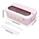 Caserola divizata, plastic, multicolor, 20.8x12.7x7.8cm, set cu betisoare si lingura