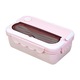 Caserola divizata, plastic, multicolor, 20.8x12.7x7.8cm, set cu betisoare si lingura