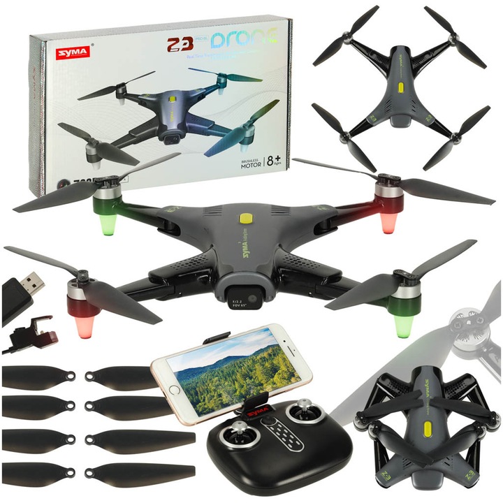 Дрон Syma Z3PRO 2.4GHz 4CH Wi-Fi RC, черен, с HD камера, управление от приложение