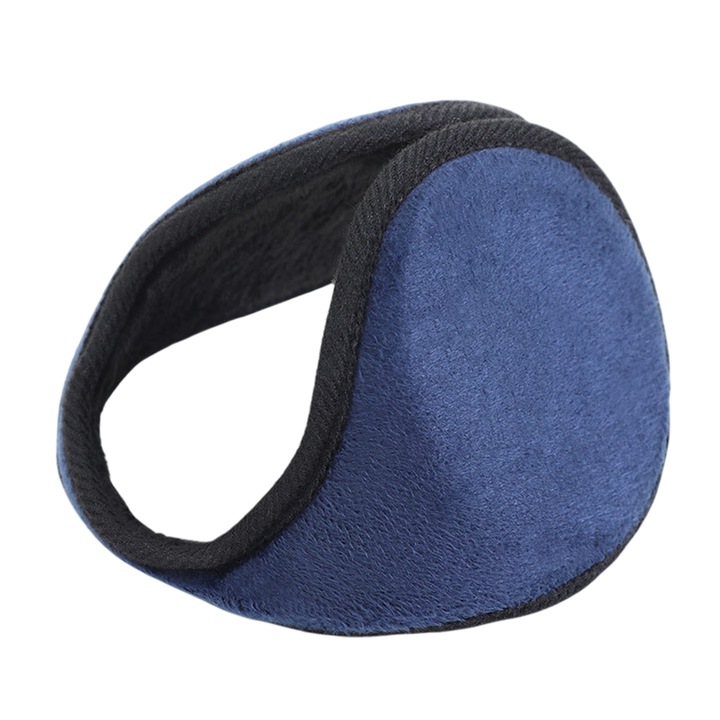 Unisex téli fülvédő, bélelt, kék