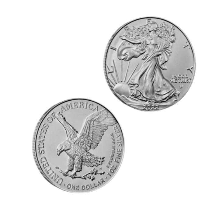 Concho Antic Eagle, Reproducere Peace Dollar, set monede pentru accesorii de piele, finisaj argintiu antic
