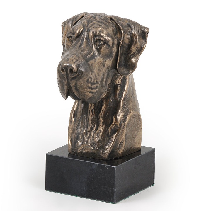 Statueta caine german II, sculptura pe baza de piatra, Art-Dog, 20x30cm