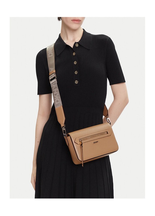 Dkny női táska, 304273704, Valódi bőr, Barna