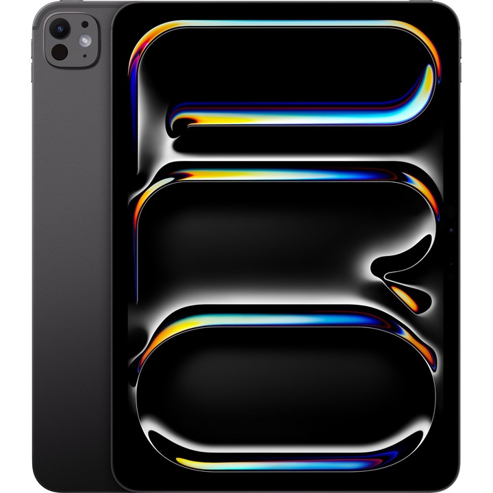 Таблет Apple iPad Pro 13 7th Gen, Space Black, Nano-Texture Display Glass с процесор 10x Apple M4 (4.4GHz), 16 GB, 2 TB, IPadOS 17.5, Черен