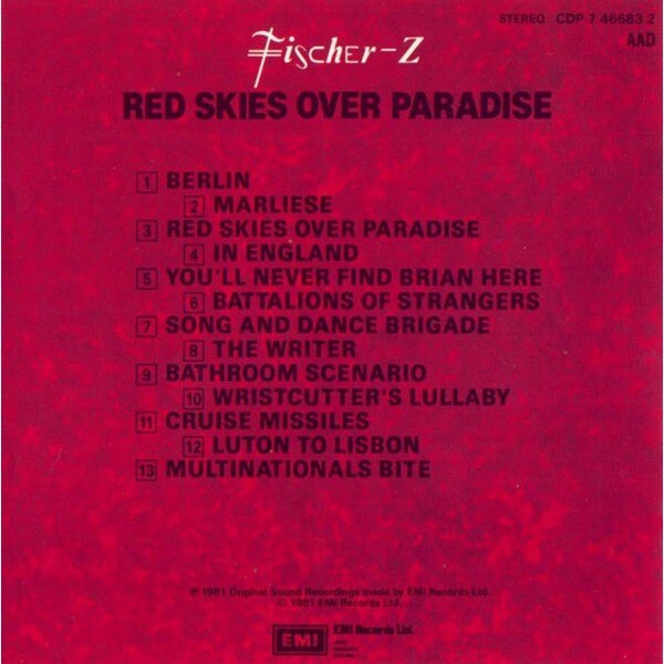 Fischer-Z - Red Skies Over Paradise - CD -