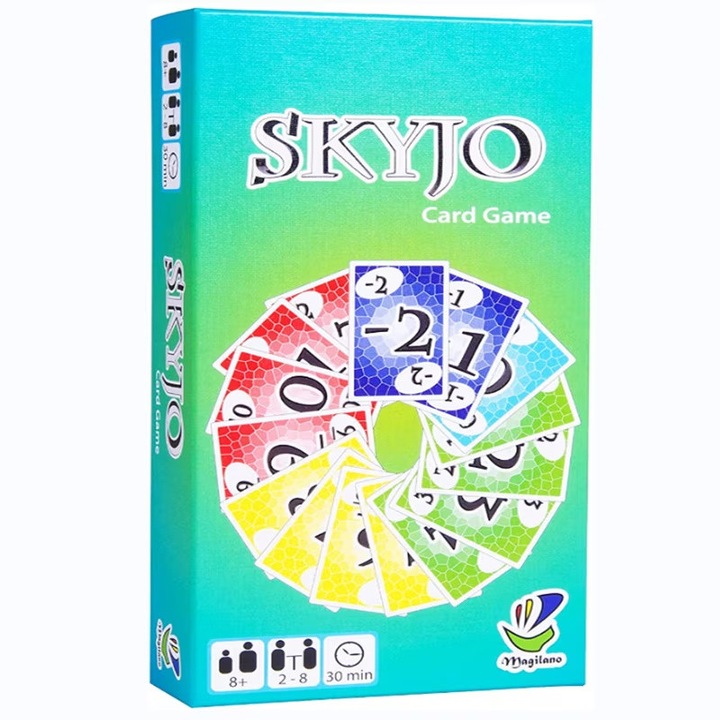 Картова игра SKYJO, Magilano, 2-8 играчи, многоцветна, 30 минути, за цялото семейство