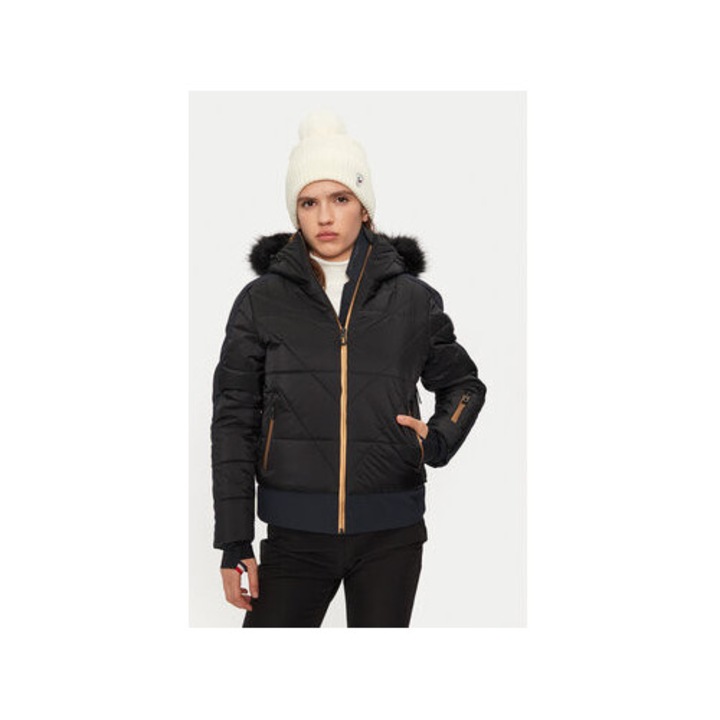Geaca ski dama, Rossignol, 304735660, Poliamida, Negru, Negru