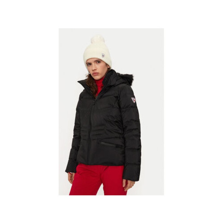 Geaca ski dama, Rossignol, 304735646, Poliamida, Negru, Negru