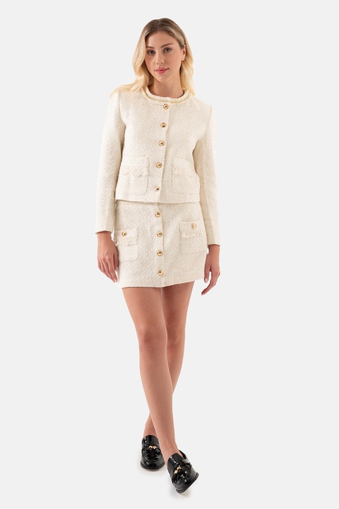 Just Like You, Sacou crop din tuid, Crem