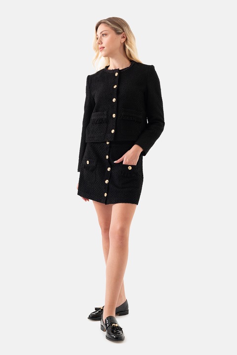 Just Like You, Sacou crop din tuid, Negru