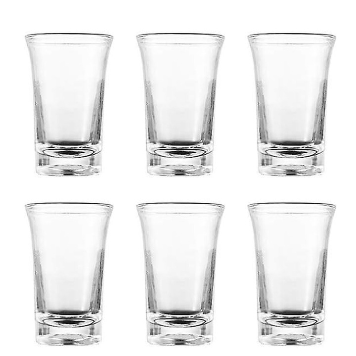 6 darabos akril felespohár készlet, 35 ml