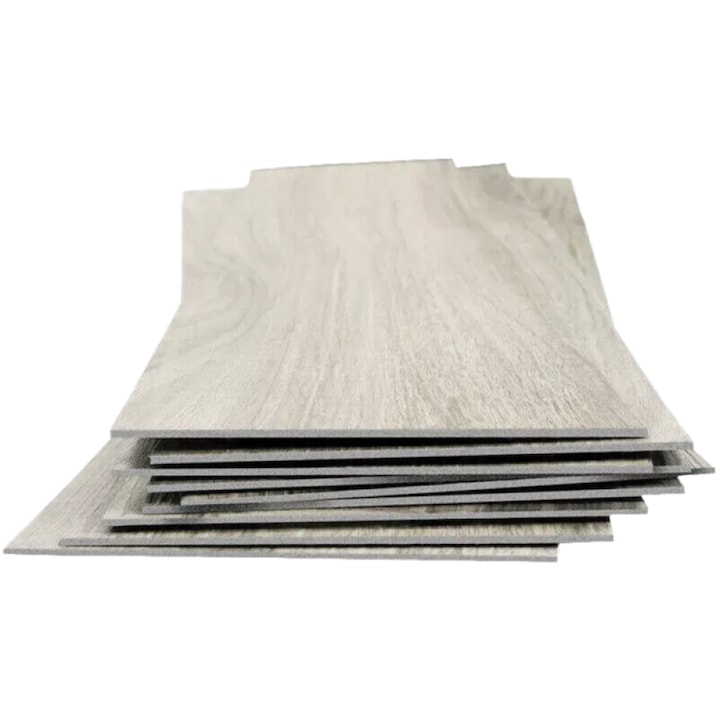 PVC öntapadós laminált padlóburkoló lapok, tartós, barna 7-28m