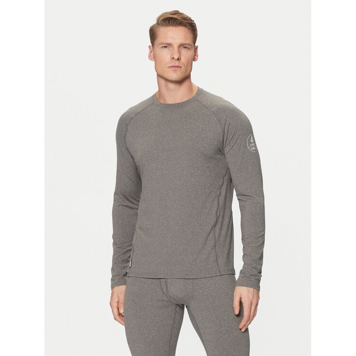 Мъжки термо суитшърт, Surfanic, 209692587, Полиестер, Сив, Сив