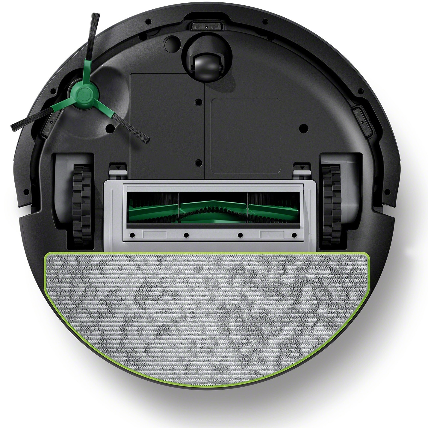 Robot de aspirare cu mop 105 iRobot Combo, Y311040, navigatie avansata ClearView™ LiDAR, curatare in patru etape, putere de aspirare 7000 Pa, tehnologie Carpet Detect, aplicatie Roomba HOME, negru