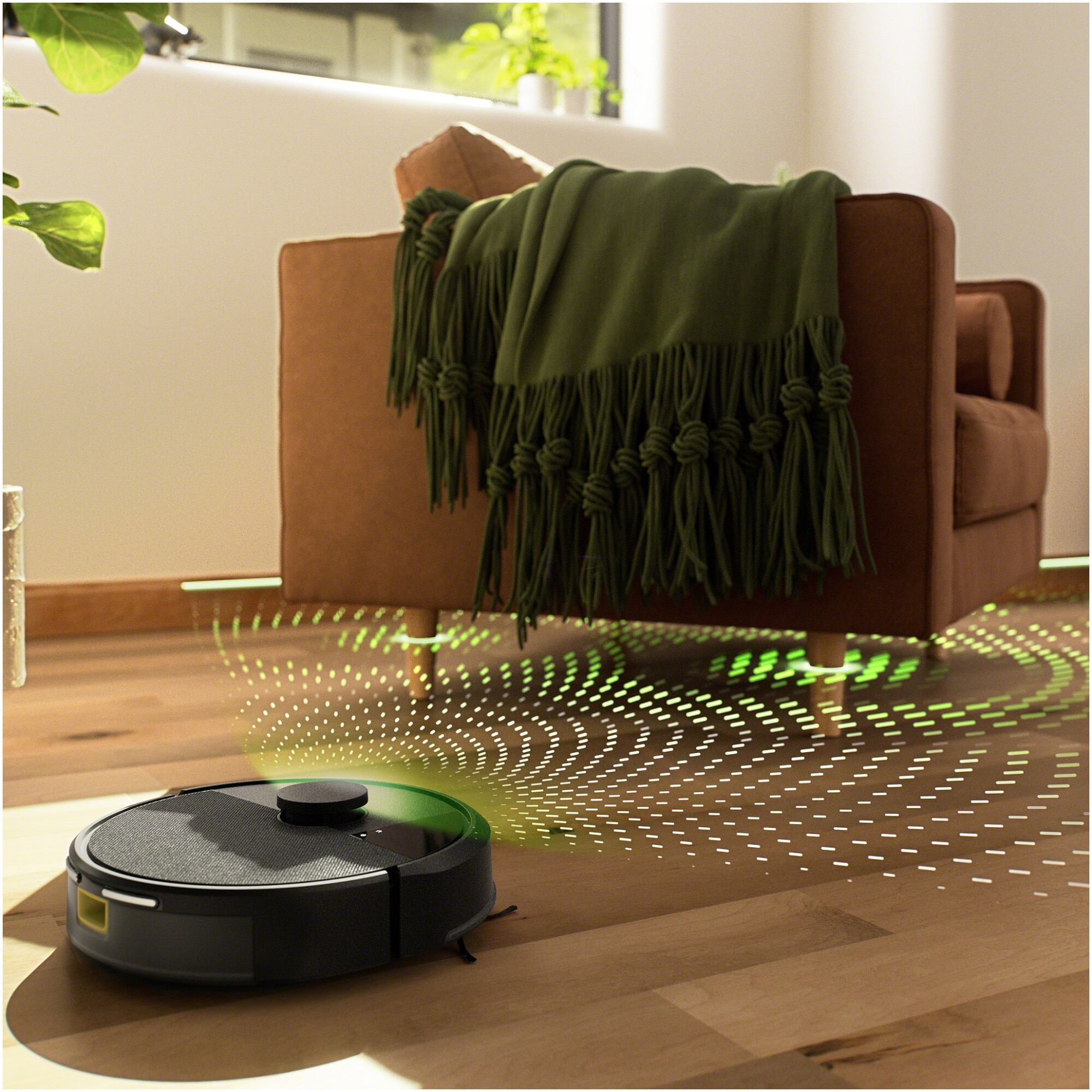 Robot de aspirare cu mop 105 iRobot Combo, Y311040, navigatie avansata ClearView™ LiDAR, curatare in patru etape, putere de aspirare 7000 Pa, tehnologie Carpet Detect, aplicatie Roomba HOME, negru