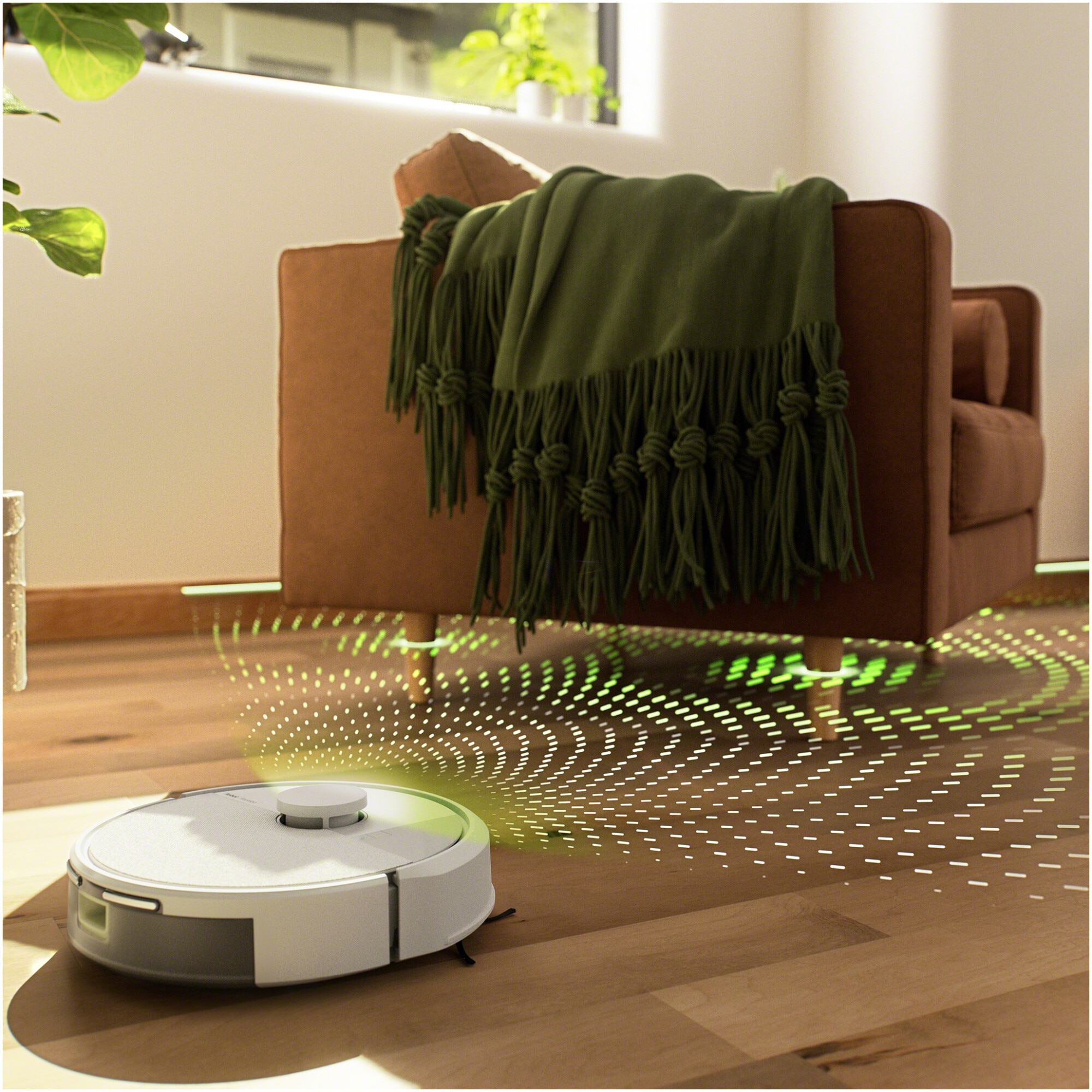 Robot de aspirare cu mop Roomba 105 iRobot Combo, Y311240, navigatie avansata ClearView™ LiDAR, curatare in patru etape, putere de aspirare 7000 Pa, tehnologie Carpet Detect, aplicatie Roomba HOME, alb