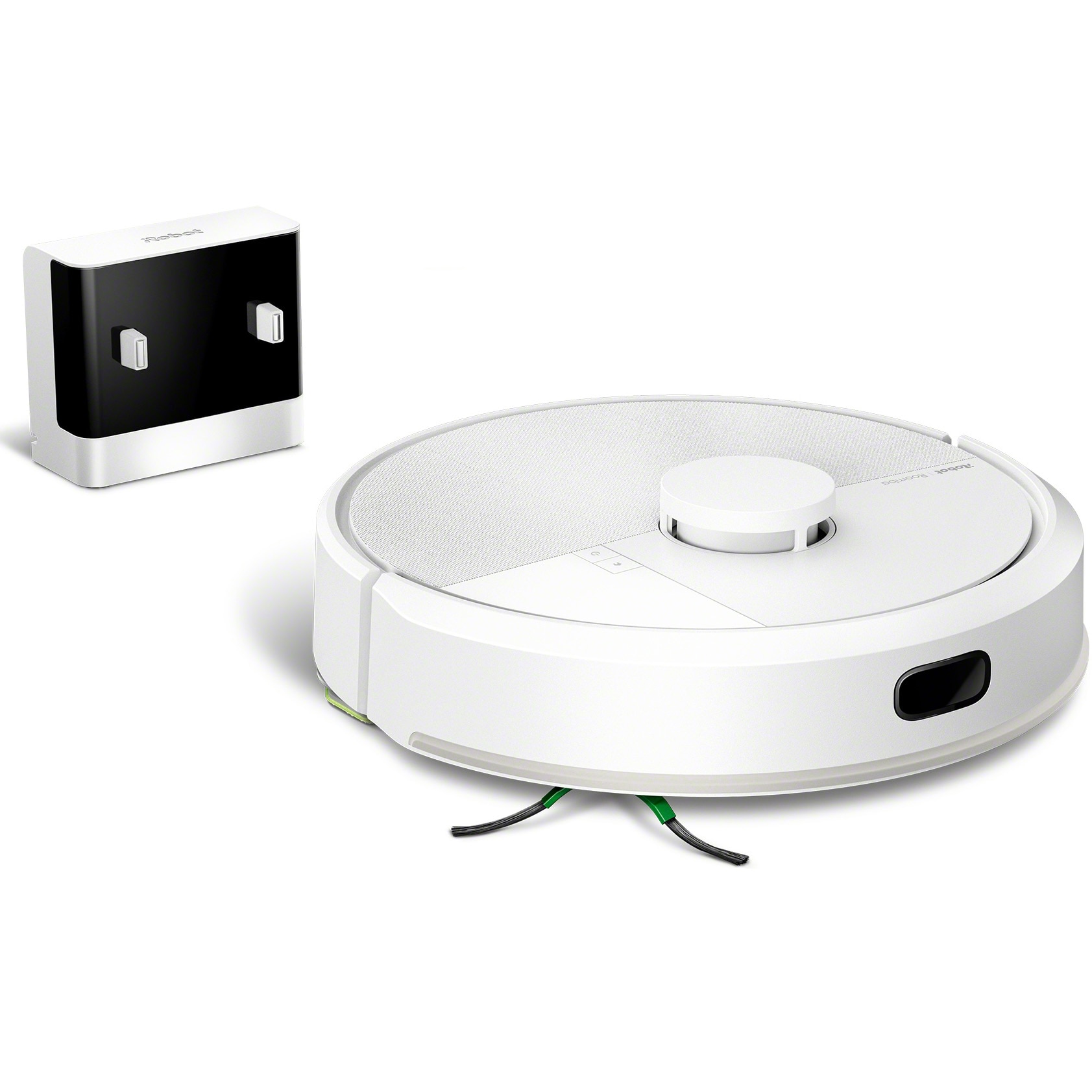 Robot de aspirare cu mop Roomba 105 iRobot Combo, Y311240, navigatie avansata ClearView™ LiDAR, curatare in patru etape, putere de aspirare 7000 Pa, tehnologie Carpet Detect, aplicatie Roomba HOME, alb